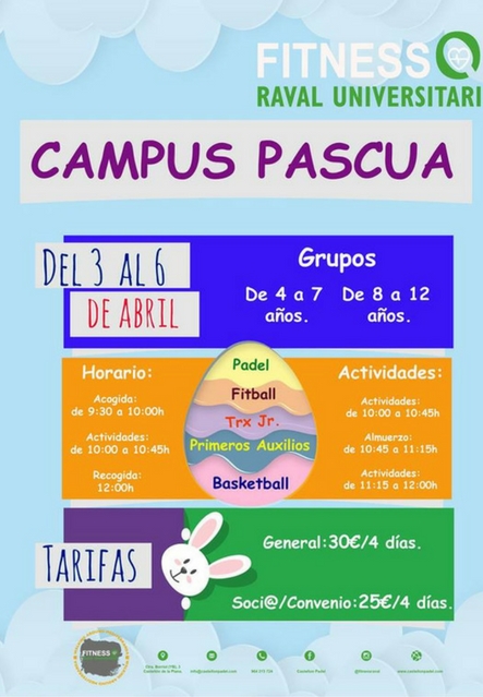 Campus Pascua 2018 Fitness Raval Universitari