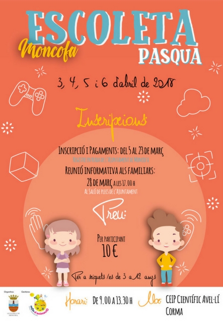 Escoleta Pasqua 2018 Moncofa