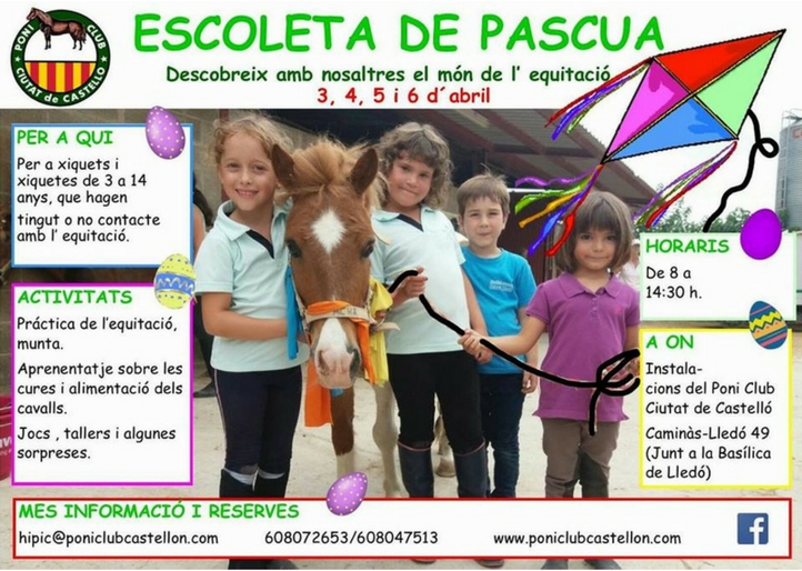 Escoleta de Pascua 2018 Poni Club Castellón