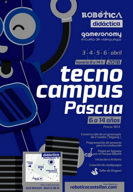 Tecno Campus Pascua 2018 Robótica Castellón