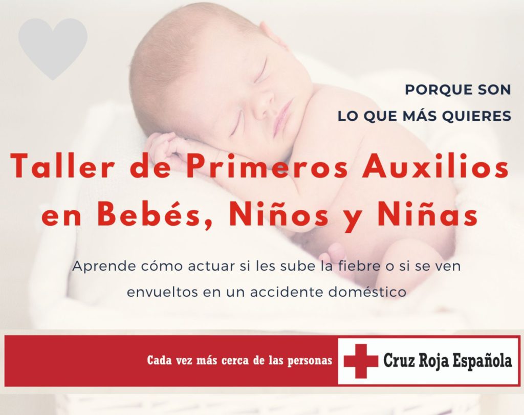 Formación primeros auxilios bebés y niños Cruz Roja Castellón