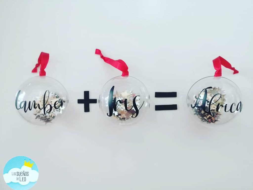 Bolas de Navidad con nombre. Los Sueños de Leo en Castellón Kids