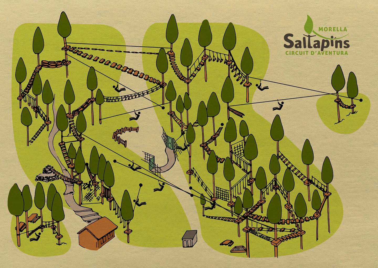 Saltapins. Parque aventura en Morella Castellón