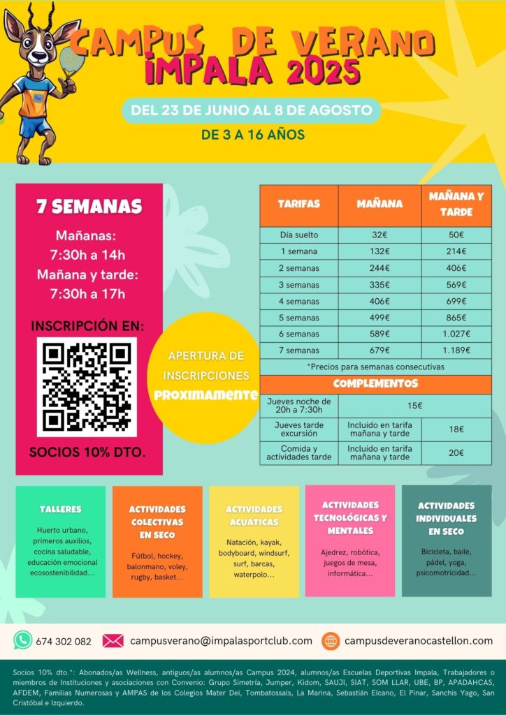 Cartel Campus Impala Verano 2025