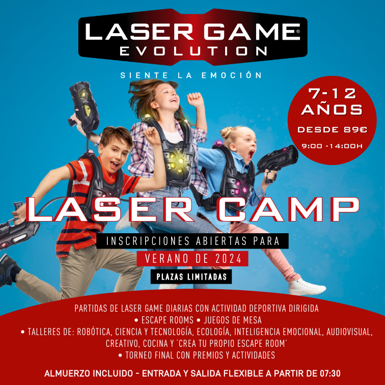 LASER CAMP cartel- Laser Game Evolution Castellon