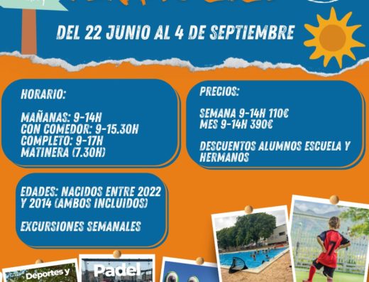 Escuela de verano Más que Pádel