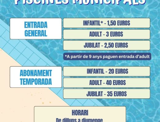 Piscinas de verano de Xert y de Anroig