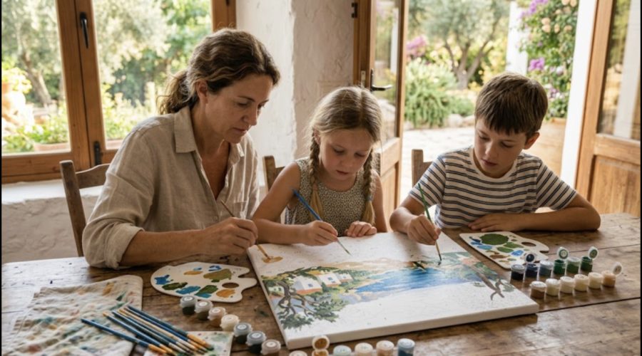 Pintar por números en familia: cómo elegir el kit perfecto para disfrutar con vuestros hijos